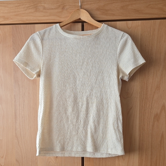Anthropologie Tops - Anthropologie Cream Textured Top, XS, Casual Chic, Neutral